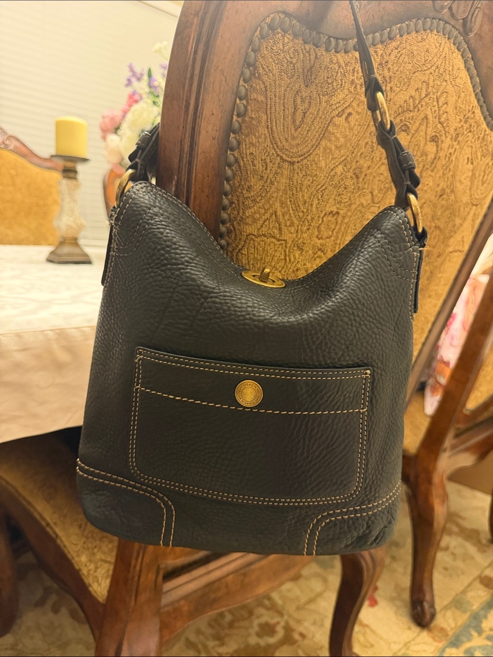Coach Chelsea NS Pebbled Leather Bag